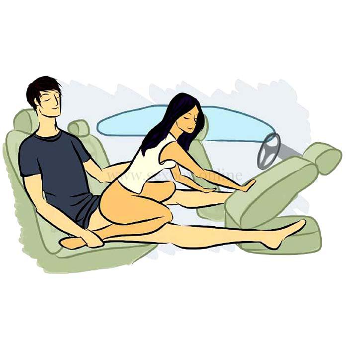 Sex position for in the car
