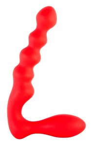 фаллоимитатор анатомической формы красный для анала, мастурбации и секс